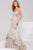 40081 Strapless Floral Mermaid Gown