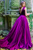 41319 Velvet High Neck with Satin Overskirt