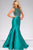 Crystal Ornate Bateau Mermaid Satin Gown 42414