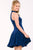 High Halter A-Line Jersey Cocktail Dress 42455