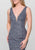 45810 Plunging Neckline Fitted Jersey Dress
