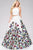 Two-Piece Floral Prom Ballgown 47042