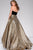 Strapless Velvet Bodice Prom Ballgown 47982