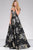 Off the Shoulder Flora Print Prom Ballgown 48361