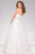 Lace over Pink Strapless Prom Ballgown 48413