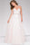 Lace over Pink Strapless Prom Ballgown 48413