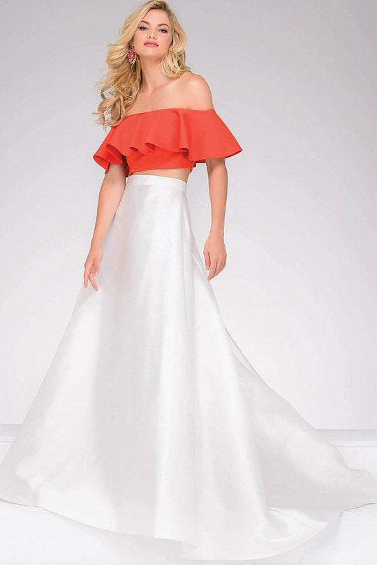 Two-Piece Off the Shoulder Prom Dress 49923