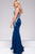 Fitted Floral Embroidery Prom Dress 50250