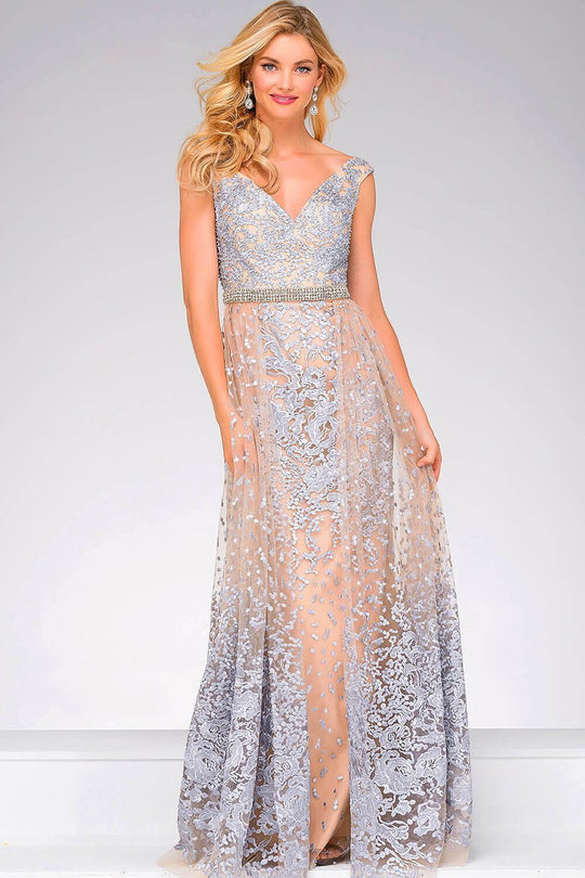 50724 Lace Embroidered A-line Dress