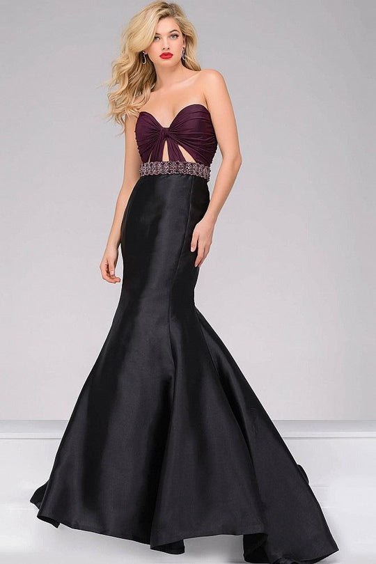 Two-Tone Strapless Mermaid Prom Dress 50922