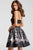 52218 Sleeveless Straight Across A-Line Cocktail Dress