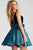 54521 Bateau Bow Accent Flare Dress