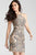 54592 Embellished Halter Cocktail Dress