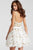 Jovani - Two Piece Beaded Organza Short Dress 54596 in Ivory/Gold