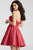 54897 Strapless Sweetheart Brocade Cocktail Dress
