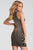 55619 High Halter Neck Sheath Dress
