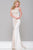 Fitted Jersey Long Dress with Lace Panel JVN36774