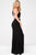 Halter Beaded Neckline Jersey Mermaid Dress JVN41543