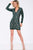 Scalloped Trimmed Lace V-Neck Sheath Cocktail Dress JVN42635