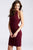 JVN43008 Fitted Halter Cocktail Dress