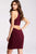JVN43008 Fitted Halter Cocktail Dress