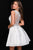 JVN45264 Lace V-Neck A-Line Dress
