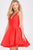 Gorgeous V-Neck A-Line Satin Cocktail Dress JVN47315