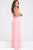 Empire Waist Plunging Neckline Mesh Dress JVN47791