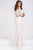 Lace Off the Shoulder Two Piece Beaded Prom Dress JVN47915