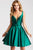 JVN53054 V-neck Taffeta A-line Dress