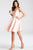 JVN53054 V-neck Taffeta A-line Dress