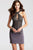 JVN53179 Beaded Halter Sheath Dress