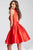 JVN53198 Sleeveless Open Back Mikado Cocktail Dress
