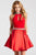 JVN53205 Embellished Halter A-line Dress