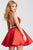 JVN53205 Embellished Halter A-line Dress
