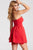 JVN53223 Strapless Neoprene A-line Dress