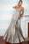 Full Length Floral Strapless Sweetheart Lace And Satin Mermaid Evening Gown With Cape JQ3412