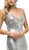 Cinderella Divine - JS0406 Sequined V-neck Trumpet Dress In Silver