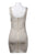 JS Boutique - 263733 Fitted Crisscross Cocktail Dress in Gold