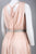 JS Collection - 863360 Sleeveless Draped Beaded Crepe Chiffon Dress in Pink