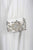 JS Collections - 863543 Sheer Bishop Sleeve Pleated Bodice A-Line Gown in White