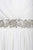 JS Collections - 863543 Sheer Bishop Sleeve Pleated Bodice A-Line Gown in White