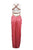 JS Collection - 863592 Bejeweled Halter Draped Dress in Pink
