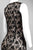JS Collection - 864007 Floral Lace Dress with Sheer Hemline in Black and Neutral