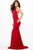 JVN21053 Strappy Fitted Jersey Dress