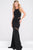 Fitted Open Back Jersey Dress JVN3072