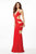 Sleeveless V-Neck with Sexy Cutouts Sheath Dress JVN36365