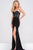 Jersey High Slit Sweetheart Neck Prom Dress JVN37225