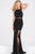 Sleeveless Black Fitted Prom Dress JVN40483