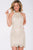 JVN40859 Halter Neck Lace Fitted Cocktail Dress